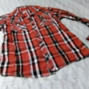 Reclaim 100% Cotton Standard Fit Full Button Up Plaid Shirt